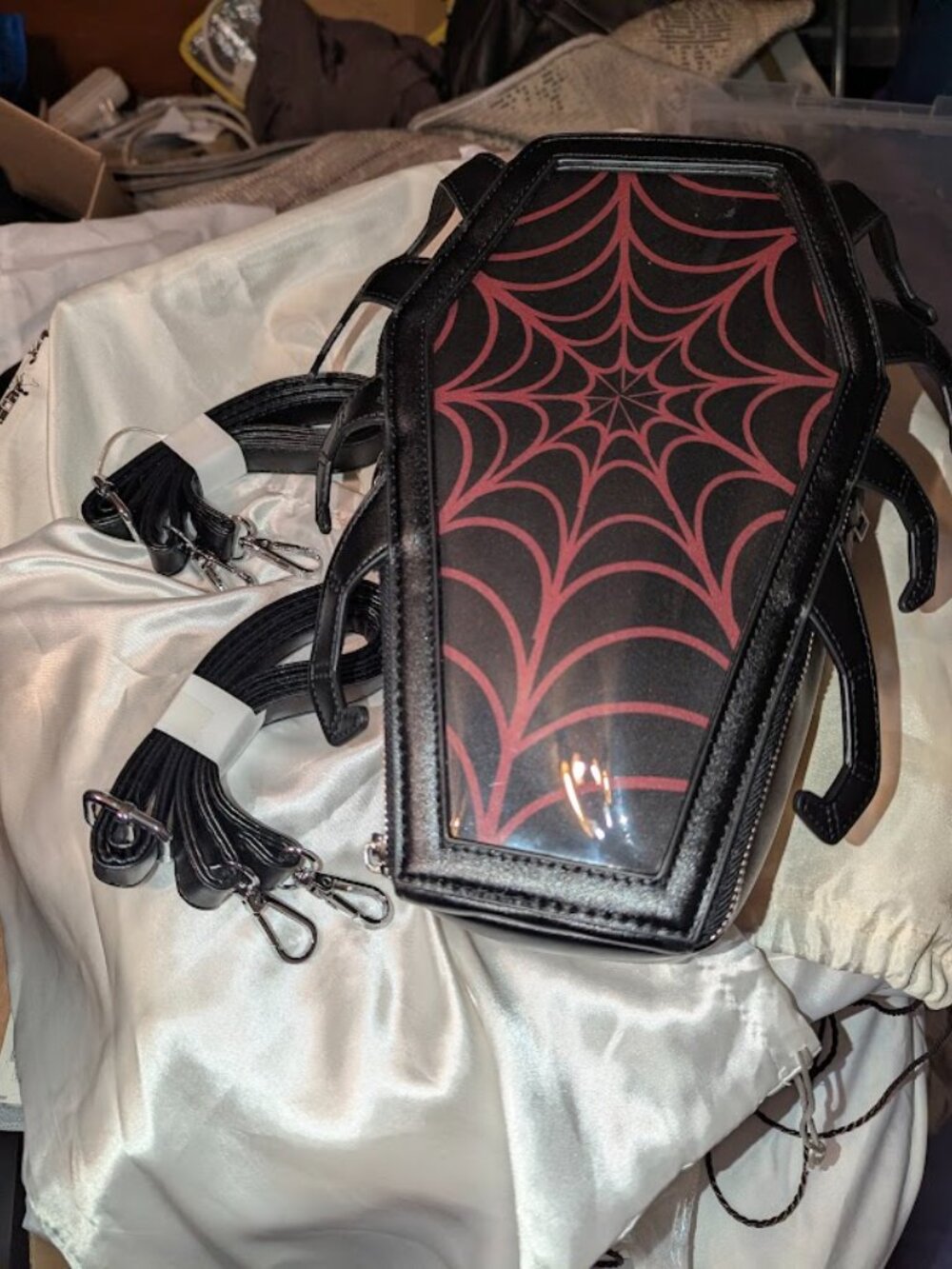 VampireFreaks Spider Coffin Bag - Picture 2 of 5